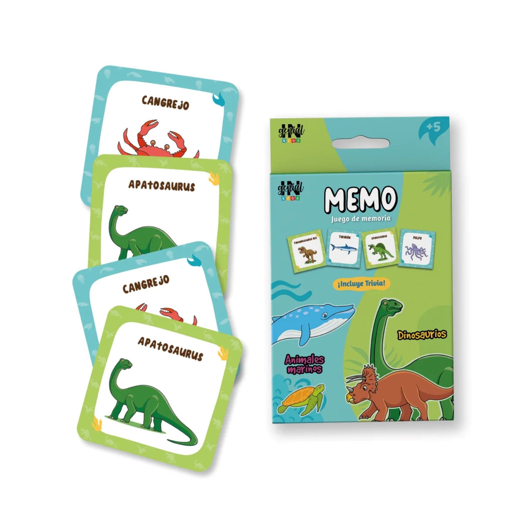 Juego de memoria y trivia para niños Ingenial Memo